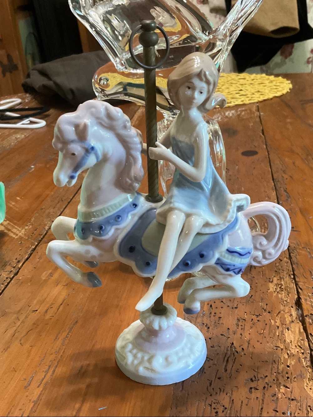Vintage Paul Sebastian Porcelain Carousel Horse Figurine